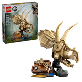 Lego - Jurassic World - Fossiles de dinosaures : Crâne de Tricératops - Jouets de construction